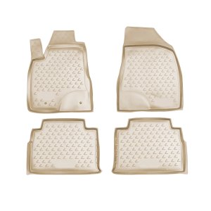 Lexus RX350 Floor Mats - Omac - Rubber TPE 4 Pcs - Beige - '03-'09